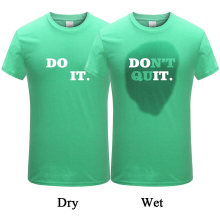 Hidden Printing Water Sweat Sensitive Activated Sports T Shirt